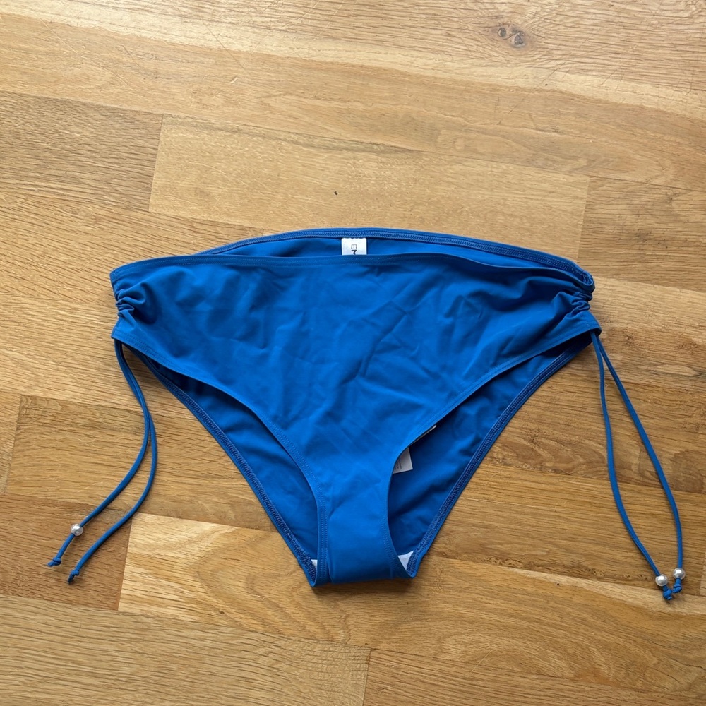 Empreinte Ruched Side Jet Set Bikini Bottom in Royal Blue